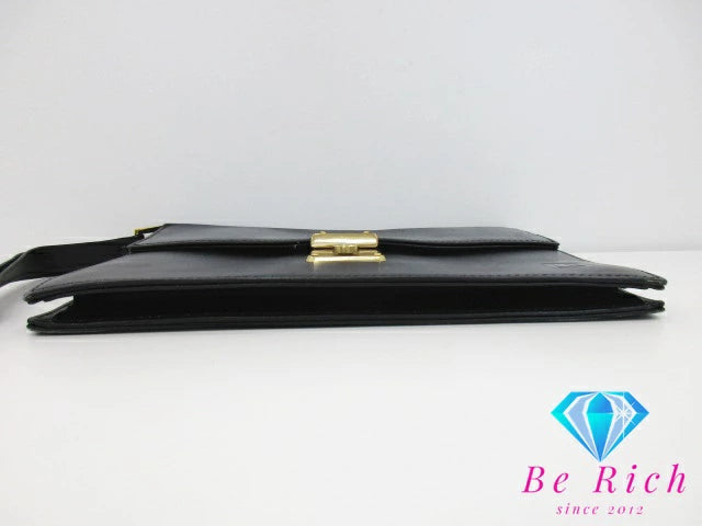 ダンヒル dunhill セカンドバッグ ダイヤルロック式 ブラック 黒 レザー ロゴ クラッチバッグ ポーチ ハンドバッグ 手持ち 鞄 メンズ【中古】【送料無料】bk8564