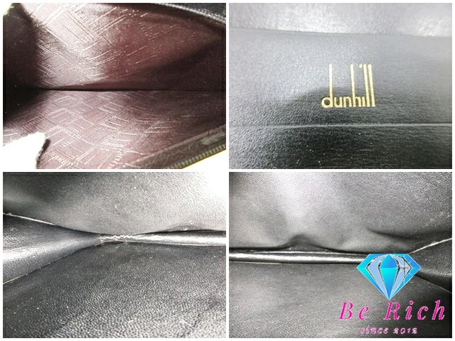 ダンヒル dunhill セカンドバッグ ダイヤルロック式 ブラック 黒 レザー ロゴ クラッチバッグ ポーチ ハンドバッグ 手持ち 鞄 メンズ【中古】【送料無料】bk8564