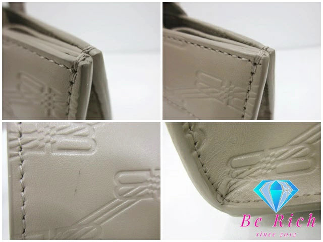 バレンシアガ BALENCIAGA ハードウェア ショッピングバッグ BB モノグラム 714187 ベージュ レザー ロゴ 手持ち 鞄 レディース メンズ【中古】【送料無料】bk8572