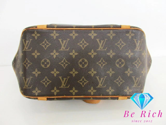 ルイ ヴィトン LOUIS VUITTON モノグラム サック ショッピング M51108 LV 茶 ブラウン PVC レザー トートバッグ ショルダーバッグ 【中古】【送料無料】bk8596