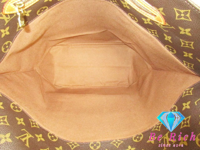 ルイ ヴィトン LOUIS VUITTON モノグラム サック ショッピング M51108 LV 茶 ブラウン PVC レザー トートバッグ ショルダーバッグ 【中古】【送料無料】bk8596