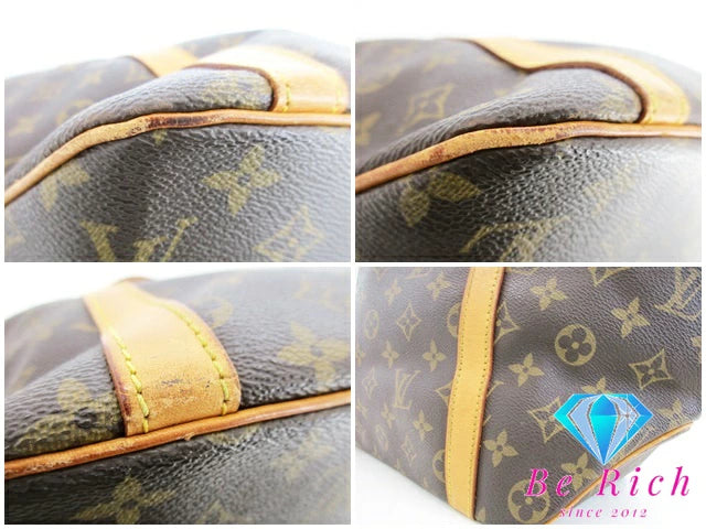 ルイ ヴィトン LOUIS VUITTON モノグラム サック ショッピング M51108 LV 茶 ブラウン PVC レザー トートバッグ ショルダーバッグ 【中古】【送料無料】bk8596