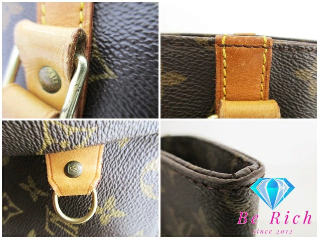 ルイ ヴィトン LOUIS VUITTON モノグラム サック ショッピング M51108 LV 茶 ブラウン PVC レザー トートバッグ ショルダーバッグ 【中古】【送料無料】bk8596