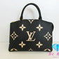 美品 ルイ ヴィトン LOUIS VUITTON 2way ハンドバッグ バイカラー モノグラム アンプラント プティ パレ PM M58913 ショルダーバッグ LV ロゴ 鞄  【中古】【送料無料】 bk8597