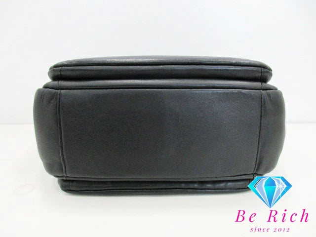 マーク バイ マークジェイコブス MARC BY MARC JACOBS ハンドバッグ ブラック 黒 レザー ロゴ ショルダーなし 肩掛け 鞄 【中古】【送料無料】 bk8599