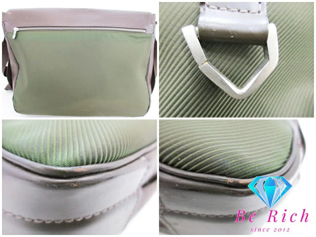 ルイ ヴィトン LOUIS VUITTON メンズ ショルダーバッグ タイガ デルスー M30168 グリズリ ブラウン 茶 ナイロン レザー ロゴ 肩掛け 斜め掛け 鞄 【中古】【送料無料】 bk8600