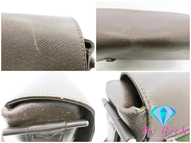 ルイ ヴィトン LOUIS VUITTON メンズ ショルダーバッグ タイガ デルスー M30168 グリズリ ブラウン 茶 ナイロン レザー ロゴ 肩掛け 斜め掛け 鞄 【中古】【送料無料】 bk8600