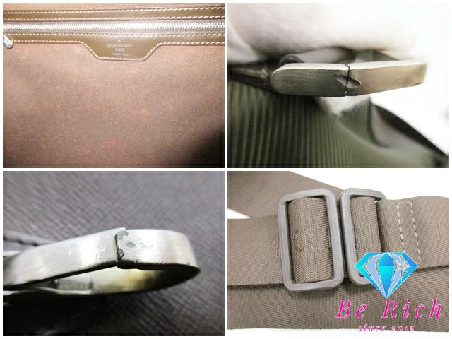 ルイ ヴィトン LOUIS VUITTON メンズ ショルダーバッグ タイガ デルスー M30168 グリズリ ブラウン 茶 ナイロン レザー ロゴ 肩掛け 斜め掛け 鞄 【中古】【送料無料】 bk8600