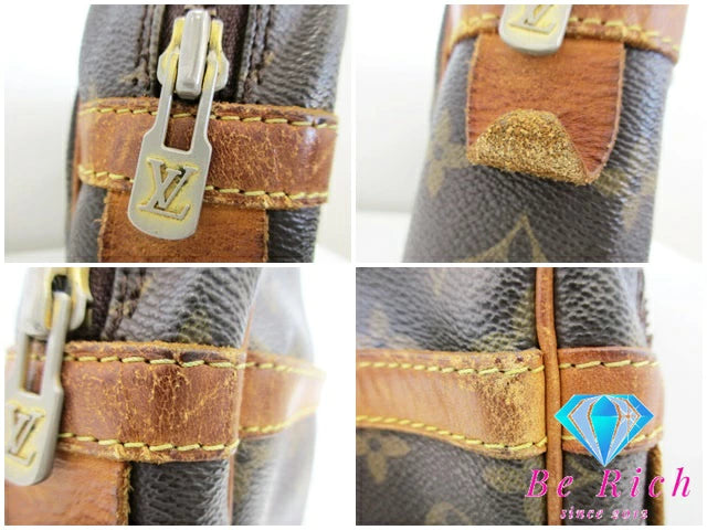 ルイ ヴィトン LOUIS VUITTON クラッチバッグ モノグラム コンピエーニュ M51845 茶 ブラウン PVC レザー LV ロゴ セカンドバッグ ハンドバッグ ポーチ 鞄 メンズ 【中古】【送料無料】bk8605