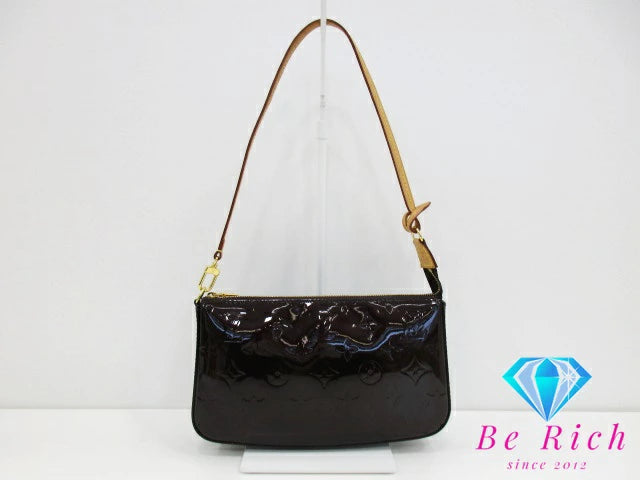 ルイ ヴィトン LOUIS VUITTON モノグラム ヴェルニ ポシェット アクセソワール M91576 アマラント 濃紫 パテント レザー エナメル LV ロゴ ハンドバッグ 鞄 【中古】【送料無料】 bk8617