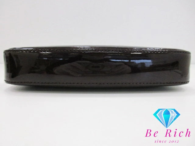 ルイ ヴィトン LOUIS VUITTON モノグラム ヴェルニ ポシェット アクセソワール M91576 アマラント 濃紫 パテント レザー エナメル LV ロゴ ハンドバッグ 鞄 【中古】【送料無料】 bk8617