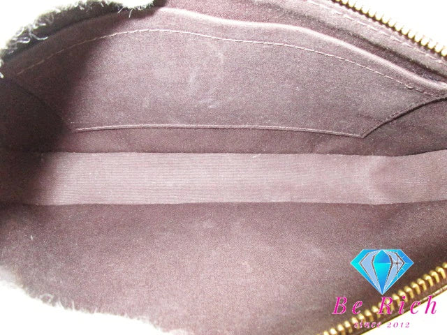 ルイ ヴィトン LOUIS VUITTON モノグラム ヴェルニ ポシェット アクセソワール M91576 アマラント 濃紫 パテント レザー エナメル LV ロゴ ハンドバッグ 鞄 【中古】【送料無料】 bk8617