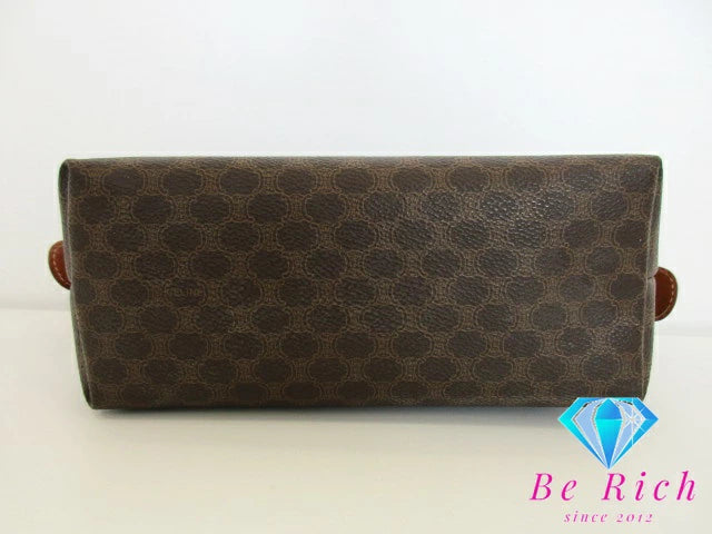 セリーヌ CELINE ハンドバッグ バニティバッグ MC 97/2 ポーチ マカダム レザー ロゴ 鞄 【中古】【送料無料】 bk8622