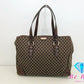 セリーヌ CELINE トートバッグ ショルダーバッグ マカダム ブラウン キャンバス レザー クロコ 型押し 茶 ロゴ ハンドバッグ 鞄 【中古】【送料無料】 bk8721