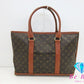 ルイ ヴィトン LOUIS VUITTON モノグラム ウィークエンド PM M42425 LV 茶 ブラウン PVC レザー トートバッグ ショルダーバッグ ビジネスバッグ 【中古】【送料無料】bk8738
