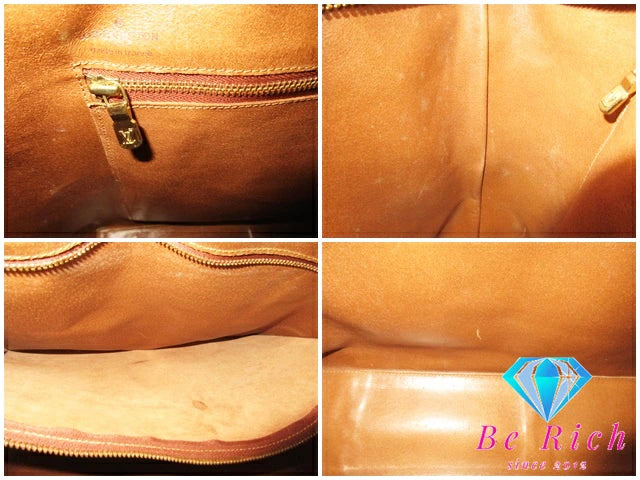 ルイ ヴィトン LOUIS VUITTON モノグラム ウィークエンド PM M42425 LV 茶 ブラウン PVC レザー トートバッグ ショルダーバッグ ビジネスバッグ 【中古】【送料無料】bk8738