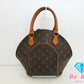 ルイ ヴィトン LOUIS VUITTON ハンドバッグ モノグラム エリプス MM M51126 ブラウン 茶 LV ロゴ ショルダーバッグ 手提げ 鞄 【中古】【送料無料】 bk8764