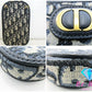 美品 クリスチャン ディオール Christian Dior 30 MONTAIGNE フォン ホルダー オブリーク S2114UTZQ キャンバス レザー ネイビー CD ロゴ モバイルケース ポシェット 斜め掛け  鞄 【中古】【送料無料】 bk8765
