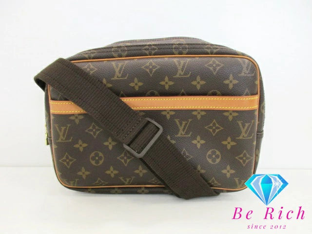 ルイ ヴィトン LOUIS VUITTON ショルダーバッグ モノグラム リポーター PM M45254 ブラウン 茶 ロゴ 肩掛け 斜め掛け 鞄  【中古】【送料無料】 bk8797