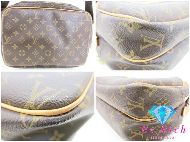ルイ ヴィトン LOUIS VUITTON ショルダーバッグ モノグラム リポーター PM M45254 ブラウン 茶 ロゴ 肩掛け 斜め掛け 鞄  【中古】【送料無料】 bk8797