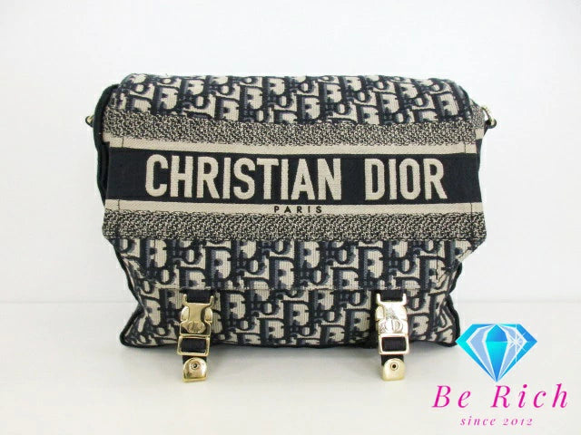 クリスチャン ディオール Christian Dior camp Medium ディオールキャンプ オブリーク エンブロイダリー ショルダーバッグ M1240ORIW M928 CD ロゴ ポシェット クロスボディ 斜め掛け 鞄 【中古】【送料無料】 bk8821