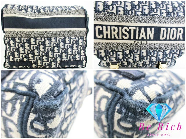 クリスチャン ディオール Christian Dior camp Medium ディオールキャンプ オブリーク エンブロイダリー ショルダーバッグ M1240ORIW M928 CD ロゴ ポシェット クロスボディ 斜め掛け 鞄 【中古】【送料無料】 bk8821