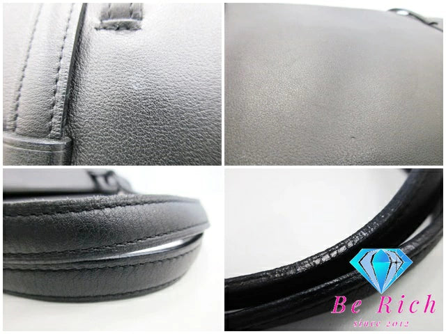 カルティエ Cartier カボション トートバッグ ショルダーバッグ L1000646 黒 ブラック ロゴ レザー ハンドバック 鞄 【中古】【送料無料】 bk8823