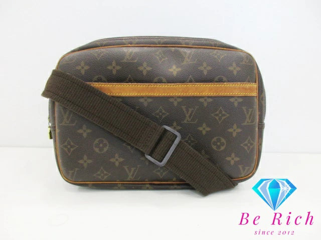 ルイ ヴィトン LOUIS VUITTON ショルダーバッグ モノグラム リポーター PM M45254 ブラウン 茶 ロゴ 肩掛け 斜め掛け 鞄  【中古】【送料無料】 bk8826