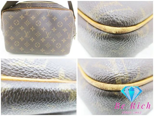 ルイ ヴィトン LOUIS VUITTON ショルダーバッグ モノグラム リポーター PM M45254 ブラウン 茶 ロゴ 肩掛け 斜め掛け 鞄  【中古】【送料無料】 bk8826