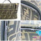 フェンディ FENDI バニティバッグ ハンドバッグ ポーチ ズッカ ブラウン 茶 キャンバス レザー ロゴ 化粧 コスメ アクセサリーポーチ 鞄 折り畳み 【中古】【送料無料】 bk8846