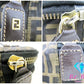フェンディ FENDI バニティバッグ ハンドバッグ ポーチ ズッカ ブラウン 茶 キャンバス レザー ロゴ 化粧 コスメ アクセサリーポーチ 鞄 折り畳み 【中古】【送料無料】 bk8846