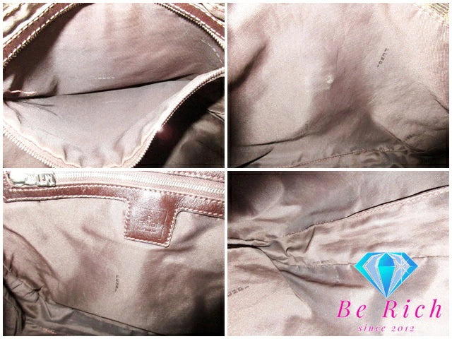 フェンディ FENDI ショルダーバッグ ズッカ ブラウン 茶 キャンバス レザー ロゴ ワンショルダー ハンドバッグ 肩掛け 鞄 【中古】【送料無料】 bk8888