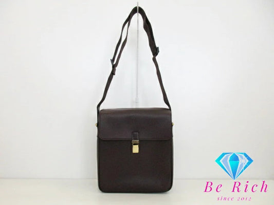 ルイ ヴィトン LOUIS VUITTON メンズ ショルダーバッグ タイガ ヤランガ M30826 アカジュー ワインレッド レザー ロゴ 肩掛け 斜め掛け 鞄 【中古】【送料無料】 bk8890