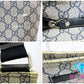 グッチ GUCCI ショルダーバッグ 201446 GG スプリーム ネイビー 紺 ロゴ PVC レザー 斜め掛け ポシェット 鞄 【中古】【送料無料】 bk8894