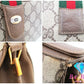 グッチ GUCCI ショルダーバッグ ポシェット 10.02.024 GG プラス シェリー ウェブ ベージュ PVC レザー ロゴ オールド ヴィンテージ スプリーム 鞄 【中古】【送料無料】 bk8936