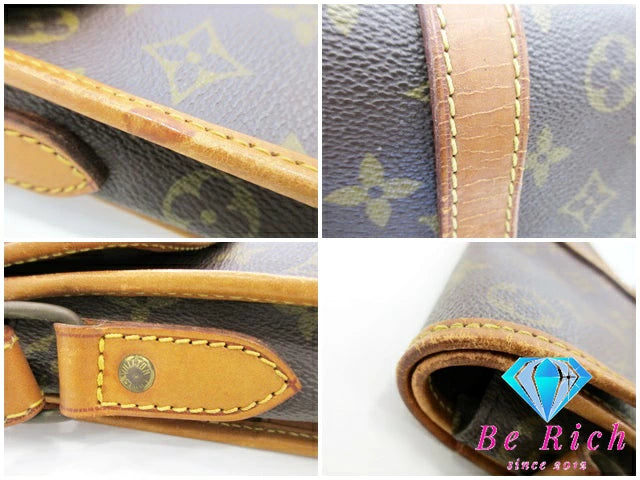 ルイ ヴィトン LOUIS VUITTON 2way 三つ折り ショルダーバッグ モノグラム ポルタブル セルヴェット No. 230 LV ロゴ 斜め掛け 鞄 ヴィンテージ 3ケタ 【中古】【送料無料】 bk8971