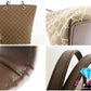 グッチ GUCCI GG トートバッグ ブラウン 茶 キャンバス レザー ロゴ ハンドバッグ ショルダーバッグ【中古】【送料無料】bk9062