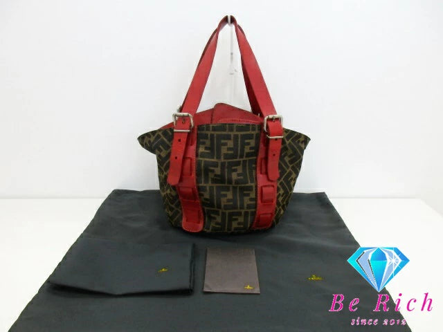 フェンディ FENDI トートバッグ 8BH034 ズッカ ブラウン 茶 フェンディ FENDI トートバッグ 8BH034 ズッカ ブラウン 茶
