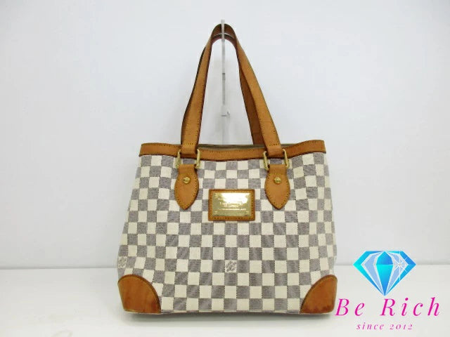 ルイ ヴィトン LOUIS VUITTON トートバッグ ショルダーバッグ ダミエ アズール ハムステッド PM N51207 白 グレー ハンドバッグ 鞄 【中古】【送料無料】 bk9079