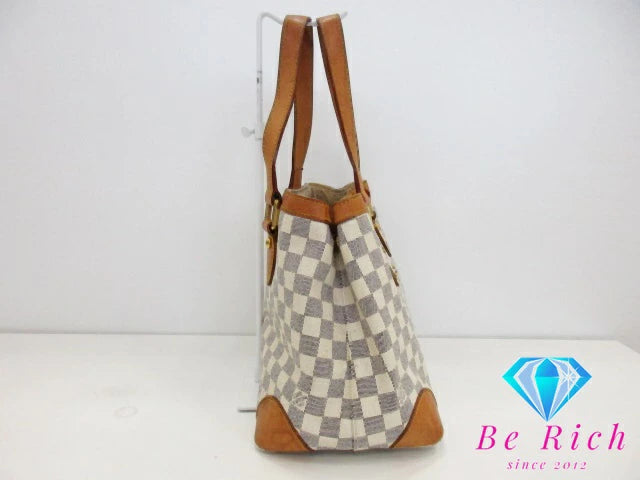 ルイ ヴィトン LOUIS VUITTON トートバッグ ショルダーバッグ ダミエ アズール ハムステッド PM N51207 白 グレー ハンドバッグ 鞄 【中古】【送料無料】 bk9079