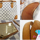 ルイ ヴィトン LOUIS VUITTON トートバッグ ショルダーバッグ ダミエ アズール ハムステッド PM N51207 白 グレー ハンドバッグ 鞄 【中古】【送料無料】 bk9079