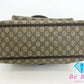 グッチ GUCCI トートバッグ ショルダーバッグ 108832 GG スプリーム PVC レザー 茶 ブラウン ロゴ ハンドバッグ【中古】【送料無料】 bk9080