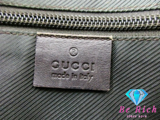 グッチ GUCCI トートバッグ ショルダーバッグ 108832 GG スプリーム PVC レザー 茶 ブラウン ロゴ ハンドバッグ【中古】【送料無料】 bk9080