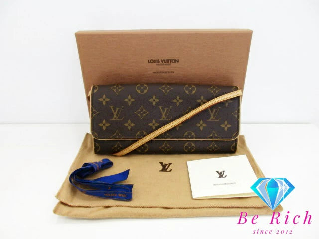 美品 ルイ ヴィトン LOUIS VUITTON ポシェット ツイン GM 2way ショルダー クラッチ バッグ モノグラム M51852 ウエストポーチ クラッチバッグ 斜め掛け 鞄 【中古】【送料無料】bk9100