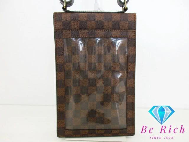 ルイ ヴィトン LOUIS VUITTON ダミエ ポート ベロー N45271 ショルダーバッグ ポシェット エベヌ 茶 LV ロゴ 鞄 【中古】【送料無料】bk9101