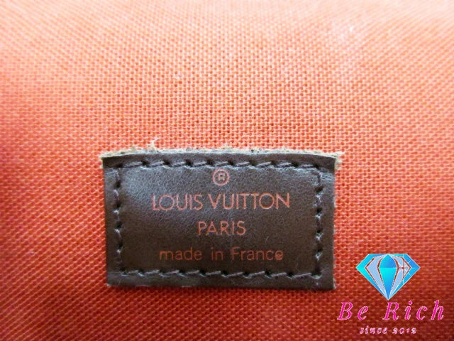 ルイ ヴィトン LOUIS VUITTON ダミエ ポート ベロー N45271 ショルダーバッグ ポシェット エベヌ 茶 LV ロゴ 鞄 【中古】【送料無料】bk9101