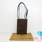 ルイ ヴィトン LOUIS VUITTON ダミエ ポート ベロー N45271 ショルダーバッグ ポシェット エベヌ 茶 LV ロゴ 鞄 【中古】【送料無料】bk9101