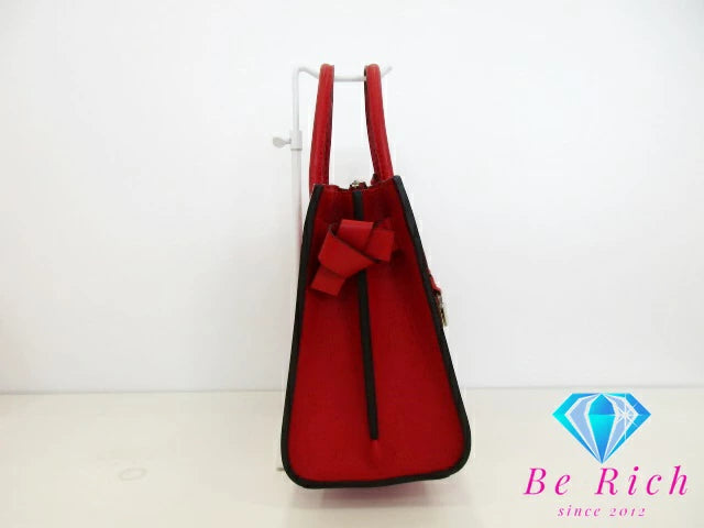 美品 ルイ ヴィトン LOUIS VUITTON 2way トートバッグ ヴェリー トート MM M43542 赤 レッド ルビー LV ロゴ ショルダーバッグ ハンドバッグ 鞄 【中古】【送料無料】 bk9117