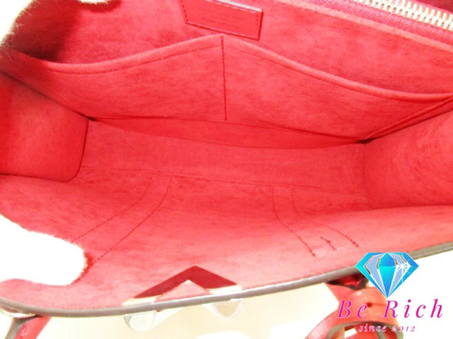 美品 ルイ ヴィトン LOUIS VUITTON 2way トートバッグ ヴェリー トート MM M43542 赤 レッド ルビー LV ロゴ ショルダーバッグ ハンドバッグ 鞄 【中古】【送料無料】 bk9117