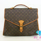 ルイ ヴィトン LOUIS VUITTON 2way ハンドバッグ ショルダーバッグ ビジネスバッグ モノグラム ビバリー M51120 ブラウン 茶 PVC レザー ロゴ ショルダーなし ブリーフケース 手提げ 肩掛け 斜め掛け バッグ 鞄 メンズ レディース【中古】【送料無料】bk9122